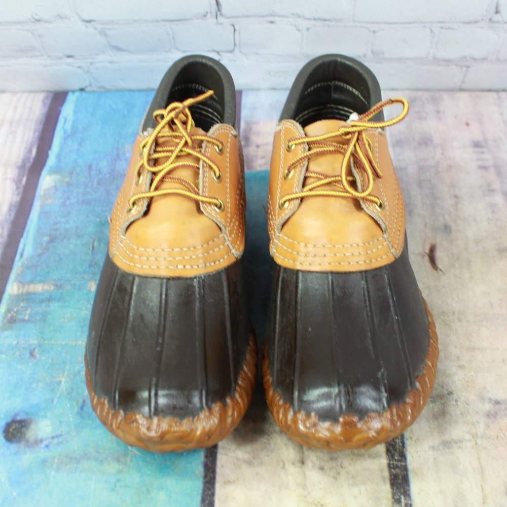 Vintage LL Bean Maine Hunting Shoe Leather Gumshoe Duck Boots Size 6 M - Picture 5 of 9